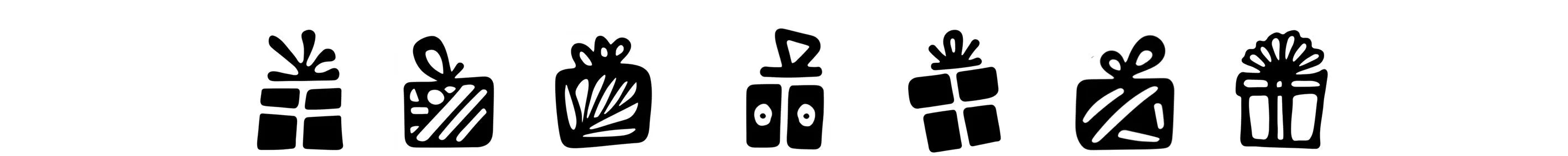 Birthday present icons