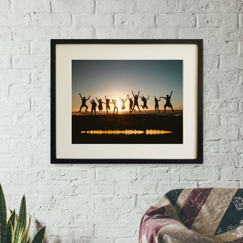 Birthday soundwave art print