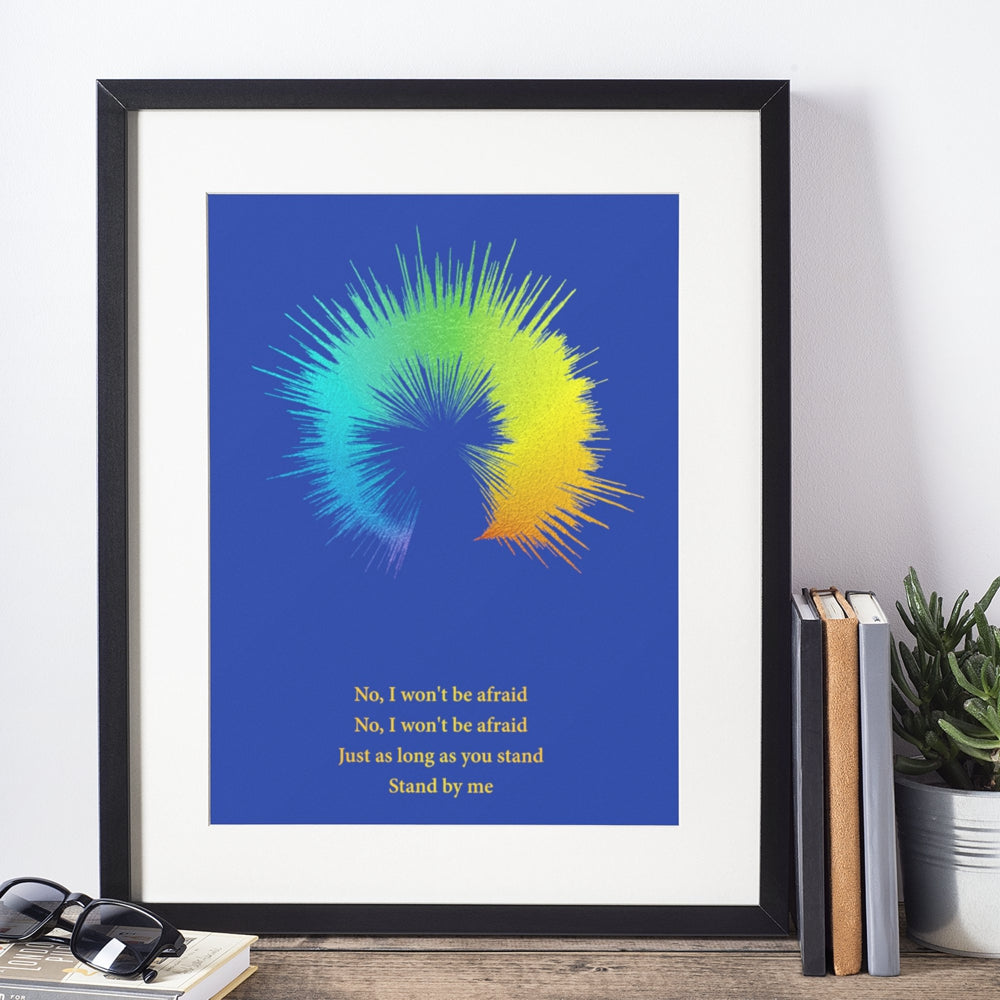 First dance wedding song circular soundwave print