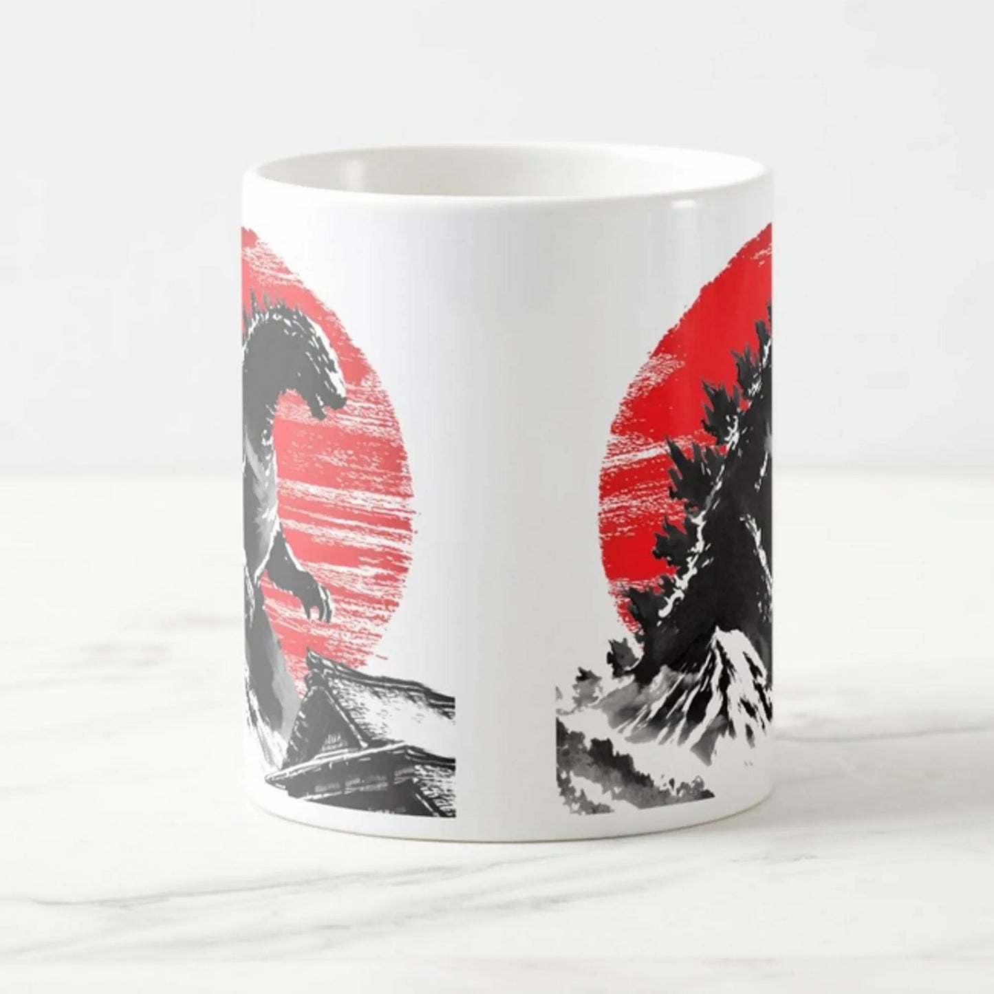 Godzilla mug centre
