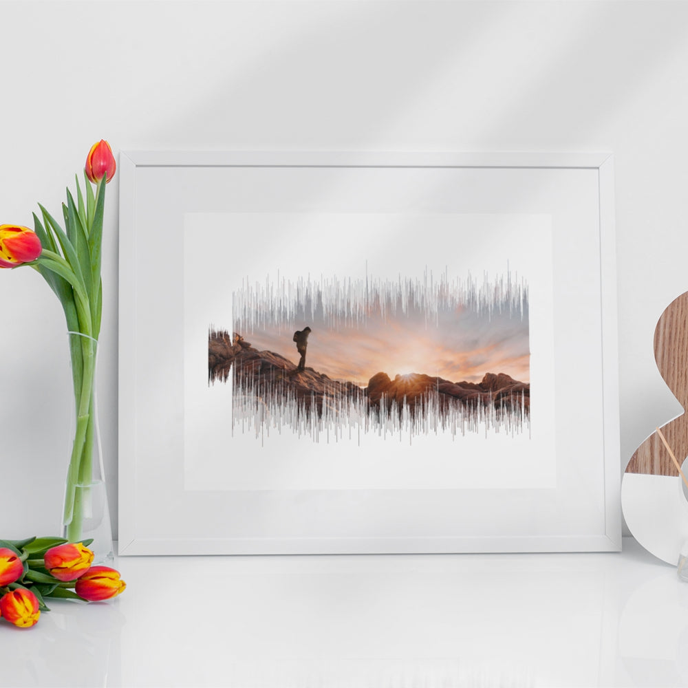 Holiday memories playable soundwave print
