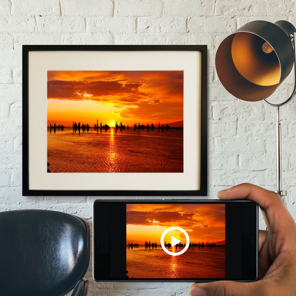 Sunset and soundwave playable app demo pic