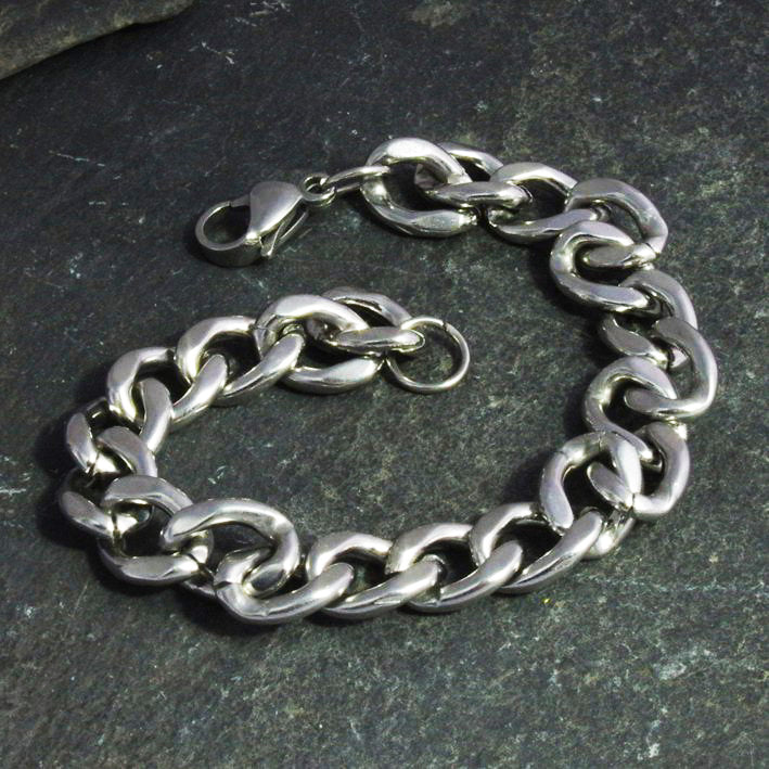 Stainless Steel 7" Curb Link Bracelet