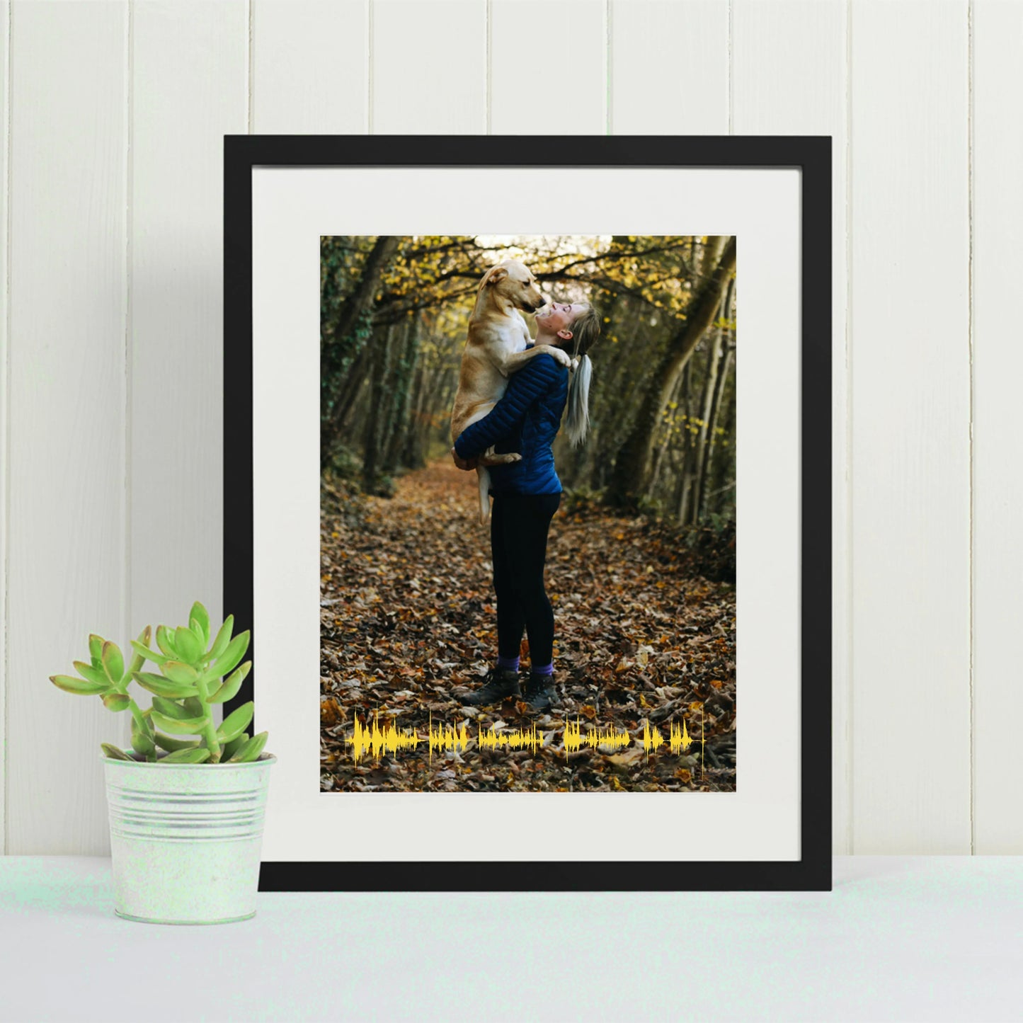 Mother's day voice message soundwave print