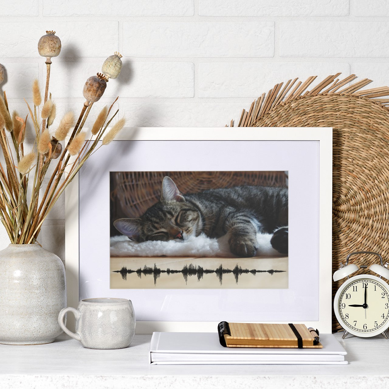 Personalised pet playable sound wave print