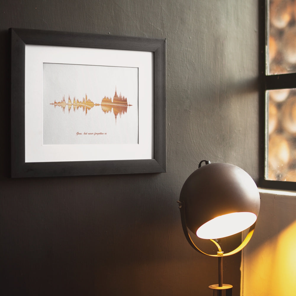 Memorial playable soundwave art print