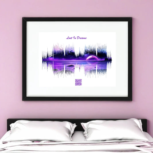 Soundwave art with QR code