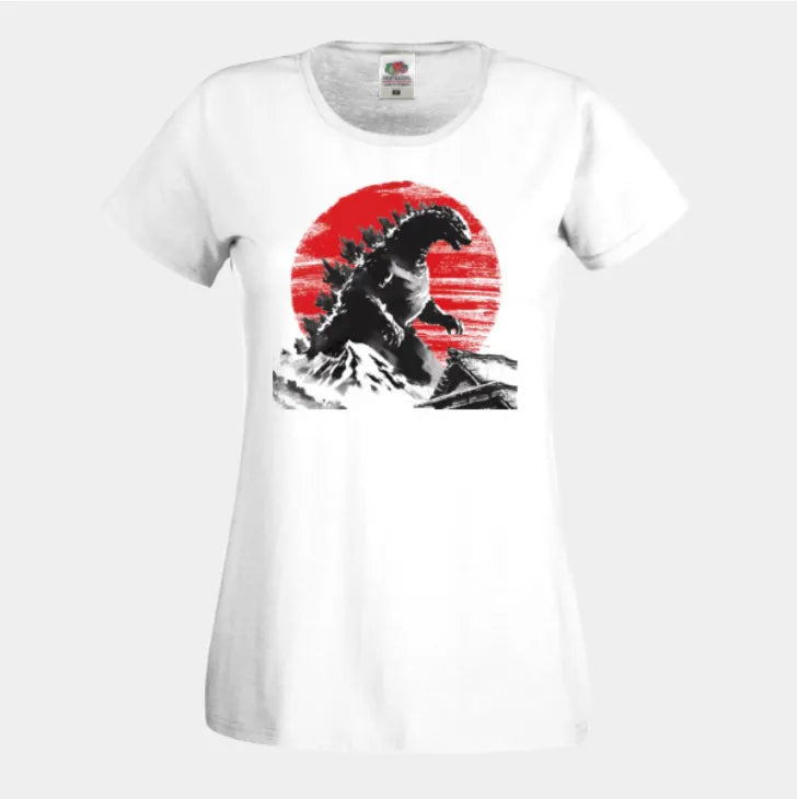 Women's Godzilla Playable T Shirt