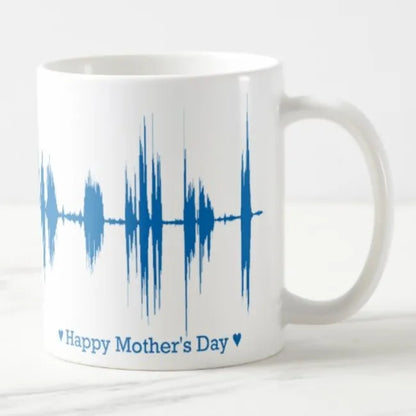 Mother's Day Voice Message Playable Soundwave Art Mug