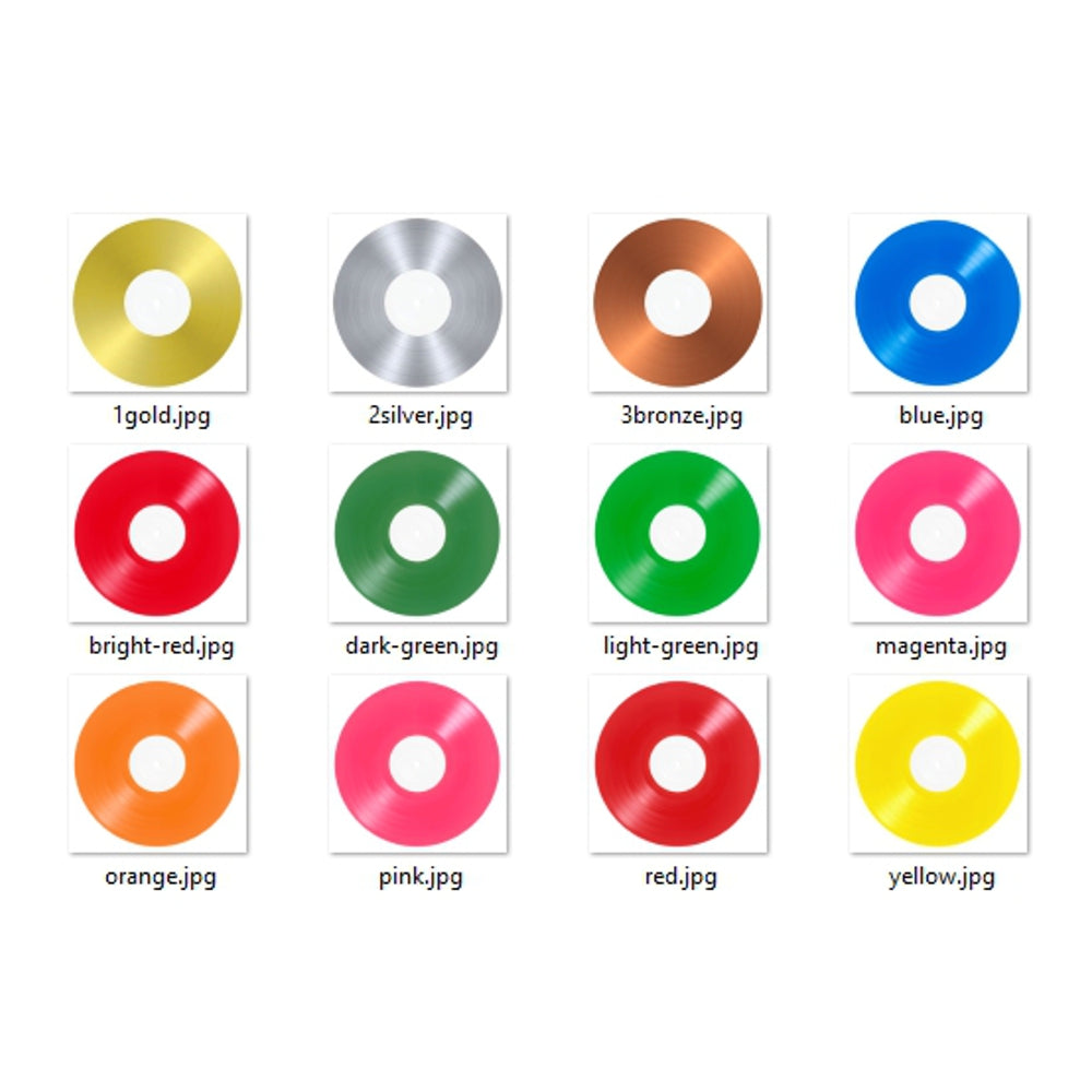 Different colour vinyl options
