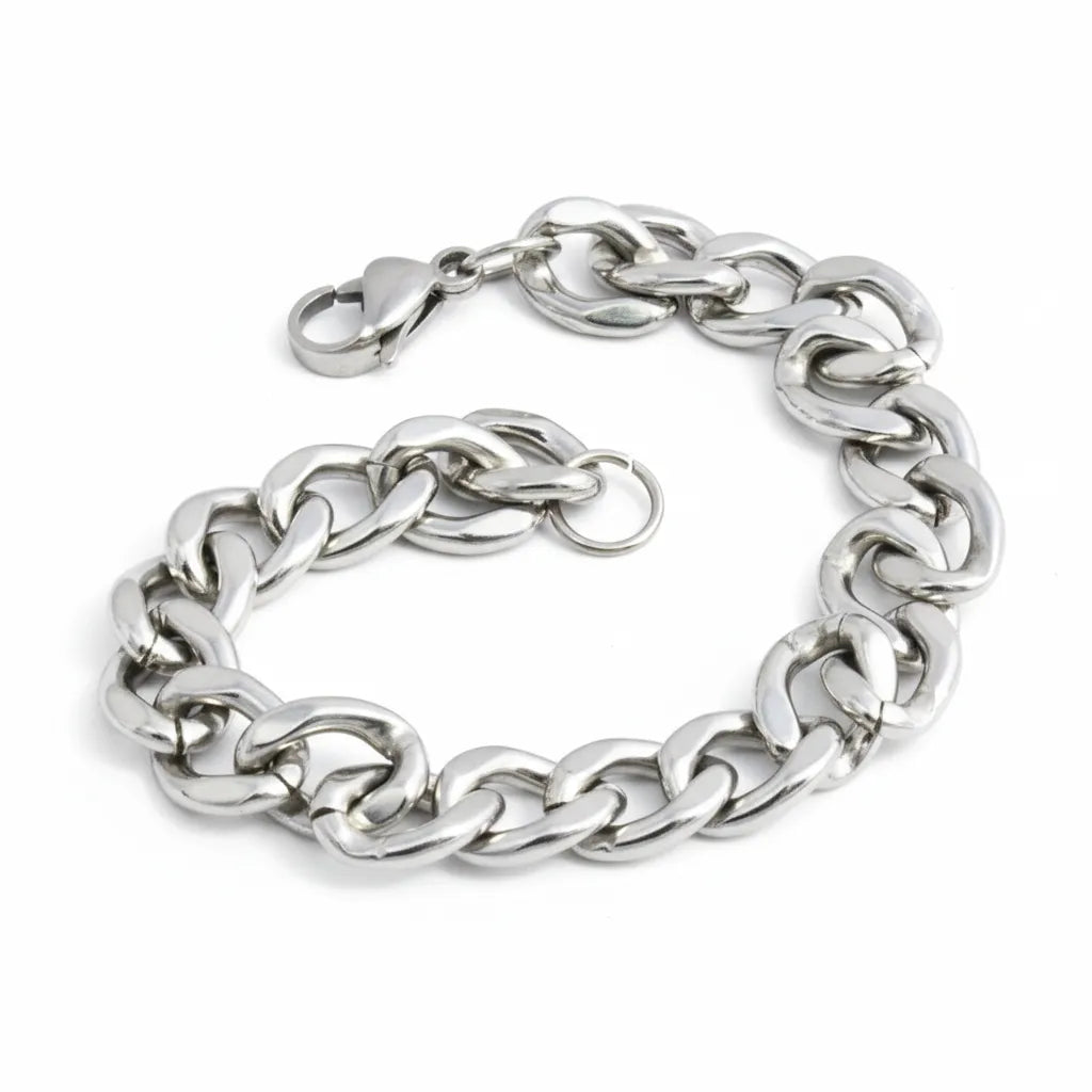 Stainless Steel  7" Curb Link Bracelet