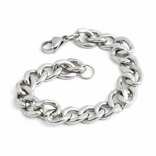 Stainless Steel  7" Curb Link Bracelet