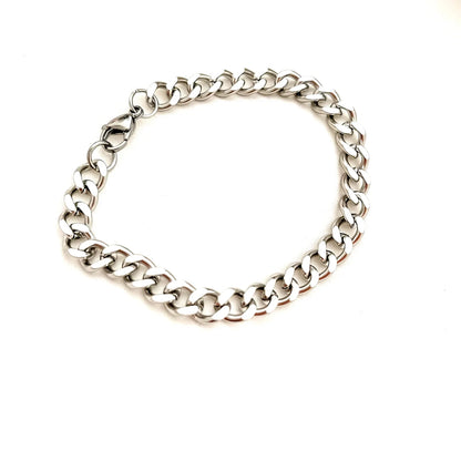 Stainless Steel  7" Curb Link Bracelet