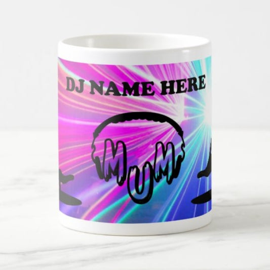 DJ mum personalised quirky mug