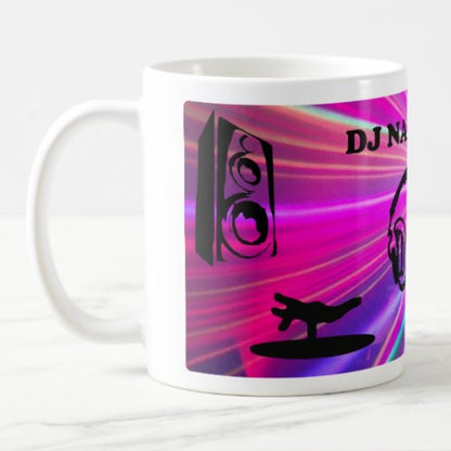 Personalised DJ dad mug left view