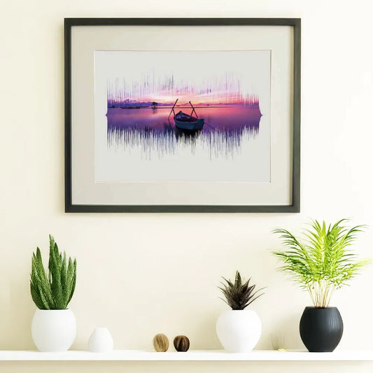 Fave song soundwave art print