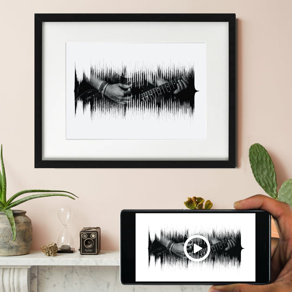 Favourite song soundwave art print app demo pic