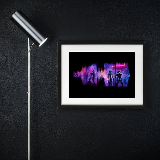 Favourite song robot design playable soundwave art print