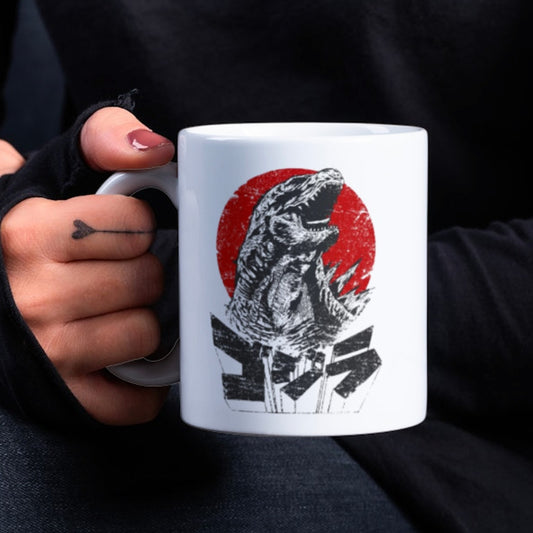 Playable Godzilla Mug