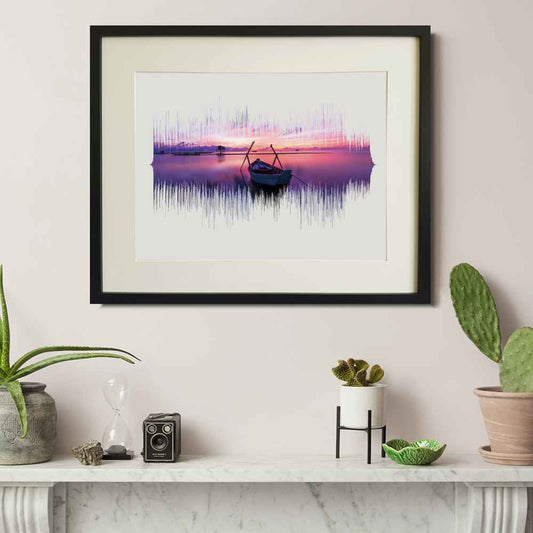 Honeymoon Memories Playable Soundwave Art Print