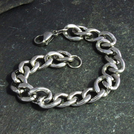 Stainless Steel  7" Curb Link Bracelet