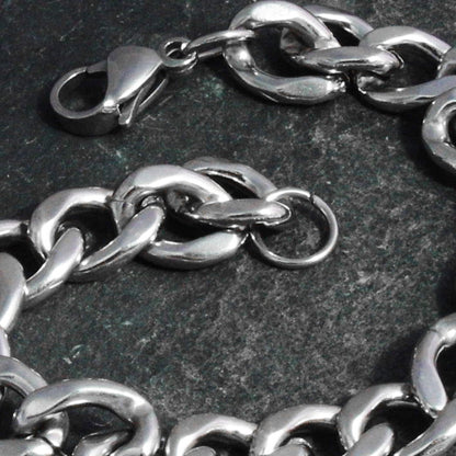 Stainless Steel  7" Curb Link Bracelet