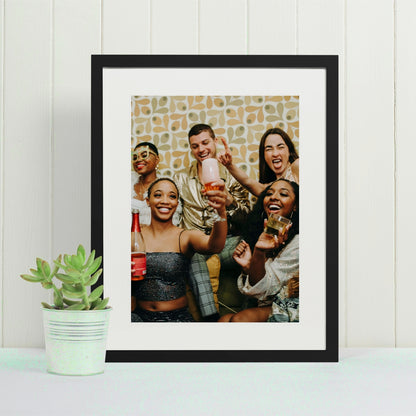 interactive photo print - group of friends celebrating