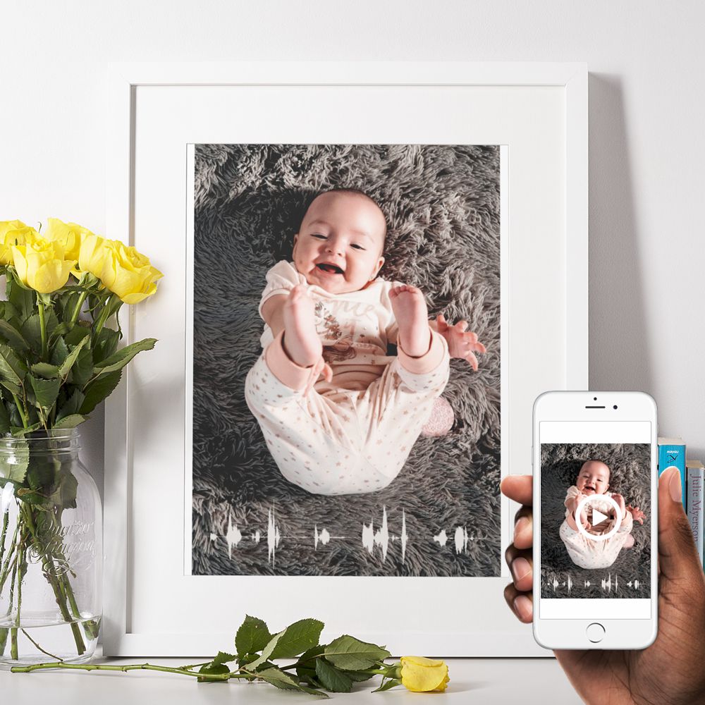 Interactive photo print baby app demo
