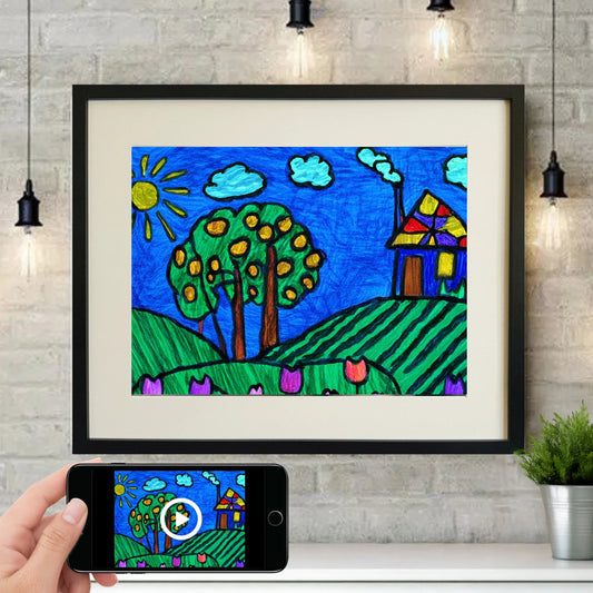 Kids art interactive print 