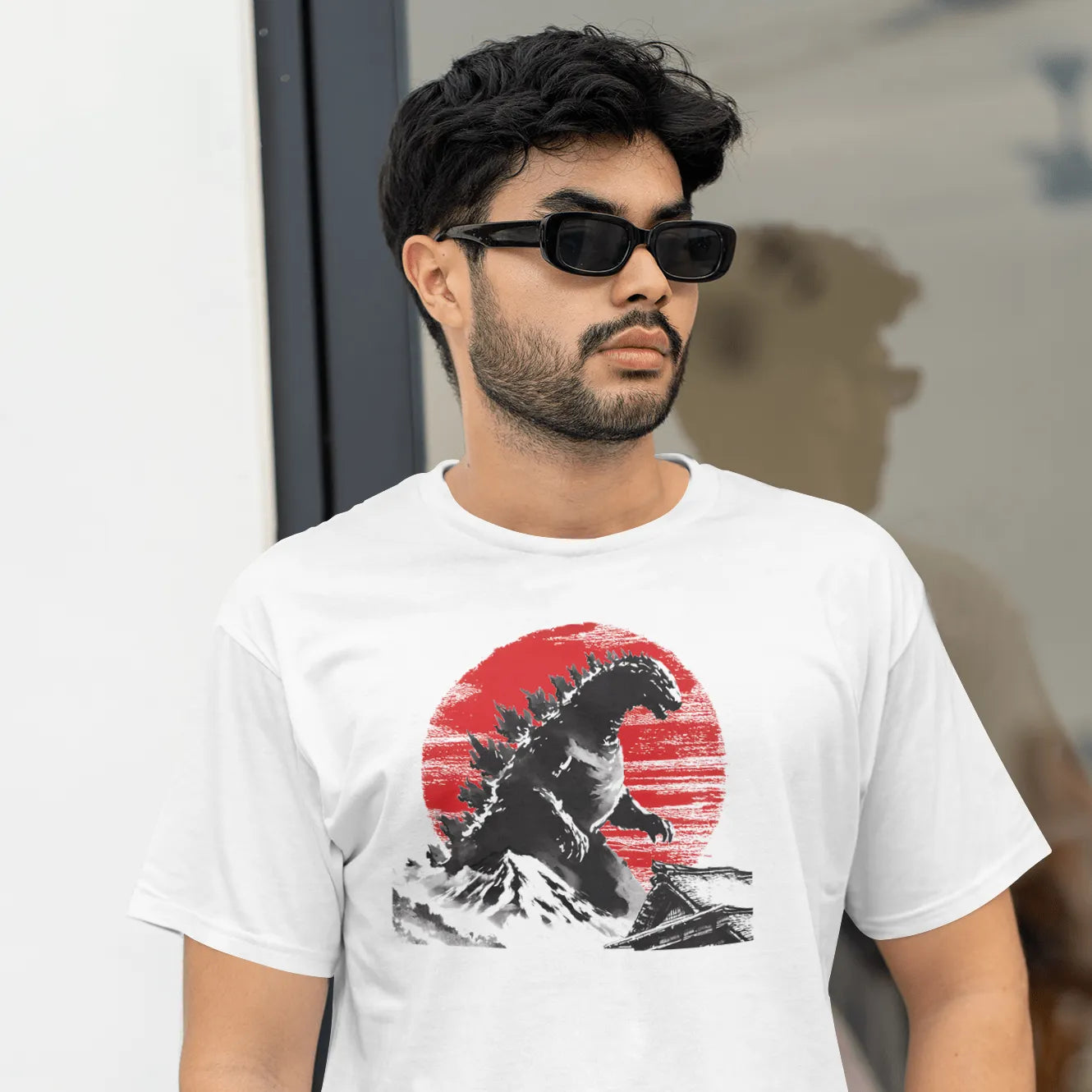 Men's Godzilla Playable T Shirt mockup