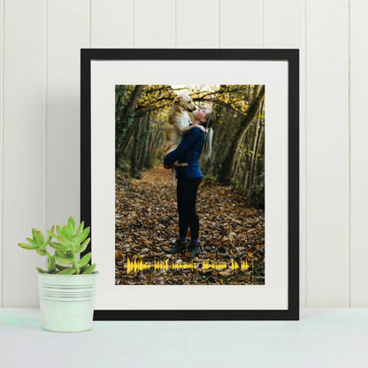 Mother's day voice message soundwave print 