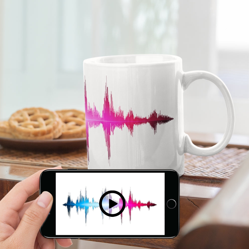 Pet voice soundwave mug app demo pic