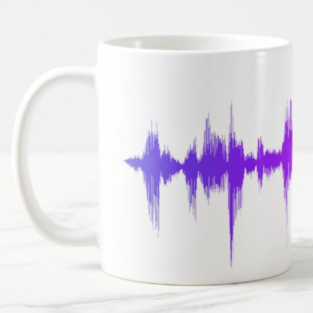 Pet voice soundwave mug