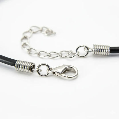 Stainless Steel Tiger's Eye Pendant with 18" rubber cord and gift box