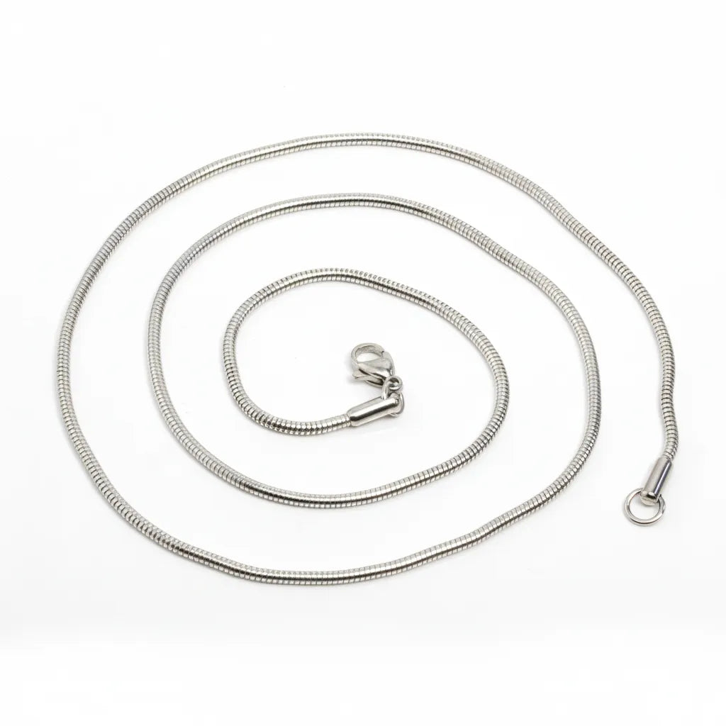 Stainless Steel Sabre Tooth Pendant with 20" snake chain and gift box