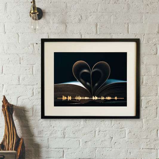 Valentine's Day Gift Playable Soundwave Art Print