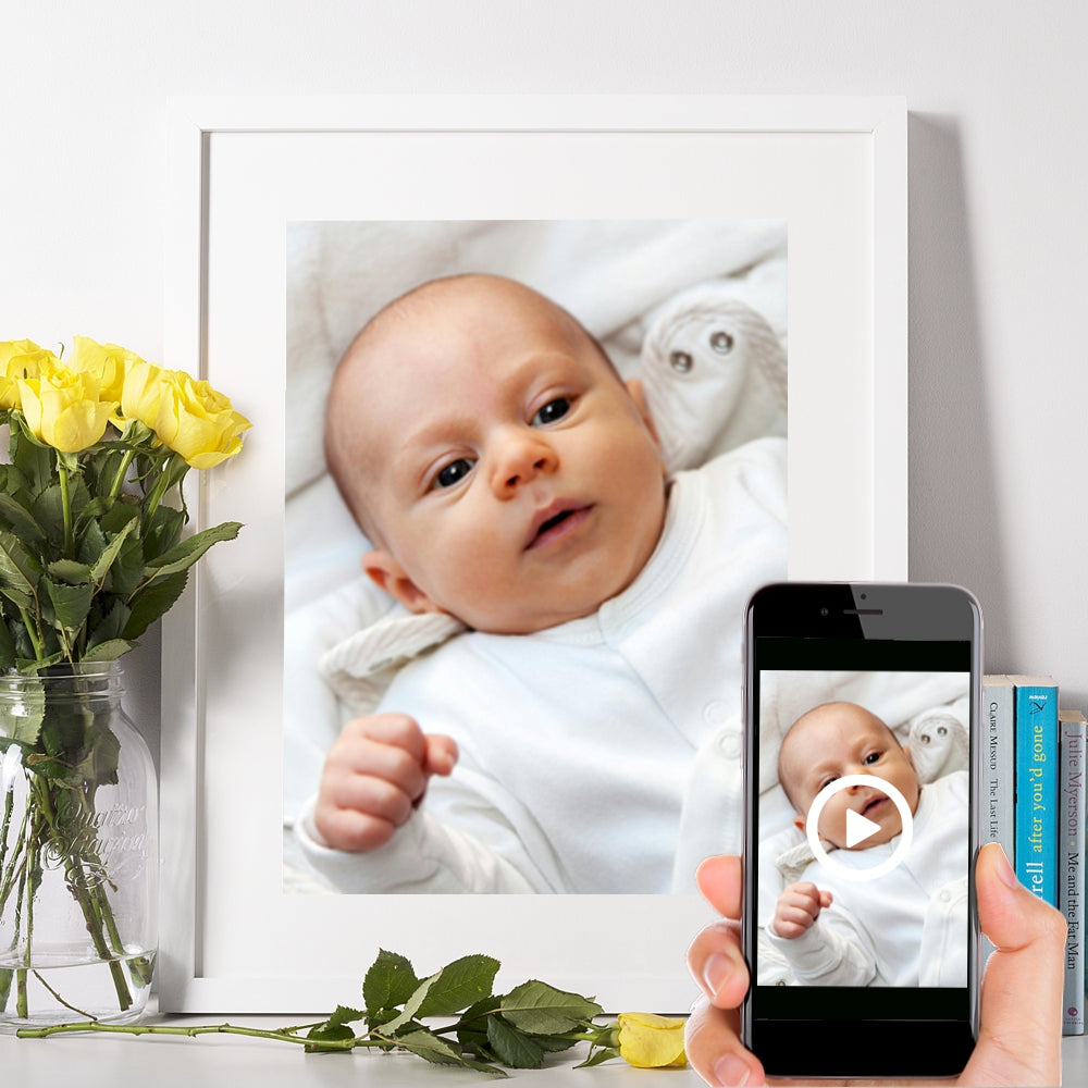Baby interactive photo print