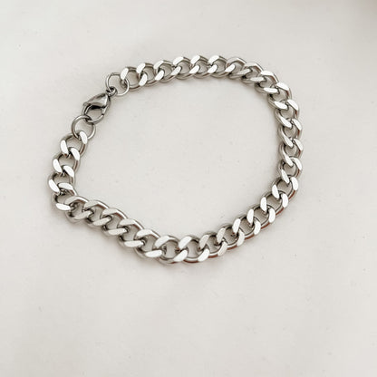 Stainless Steel  7" Curb Link Bracelet