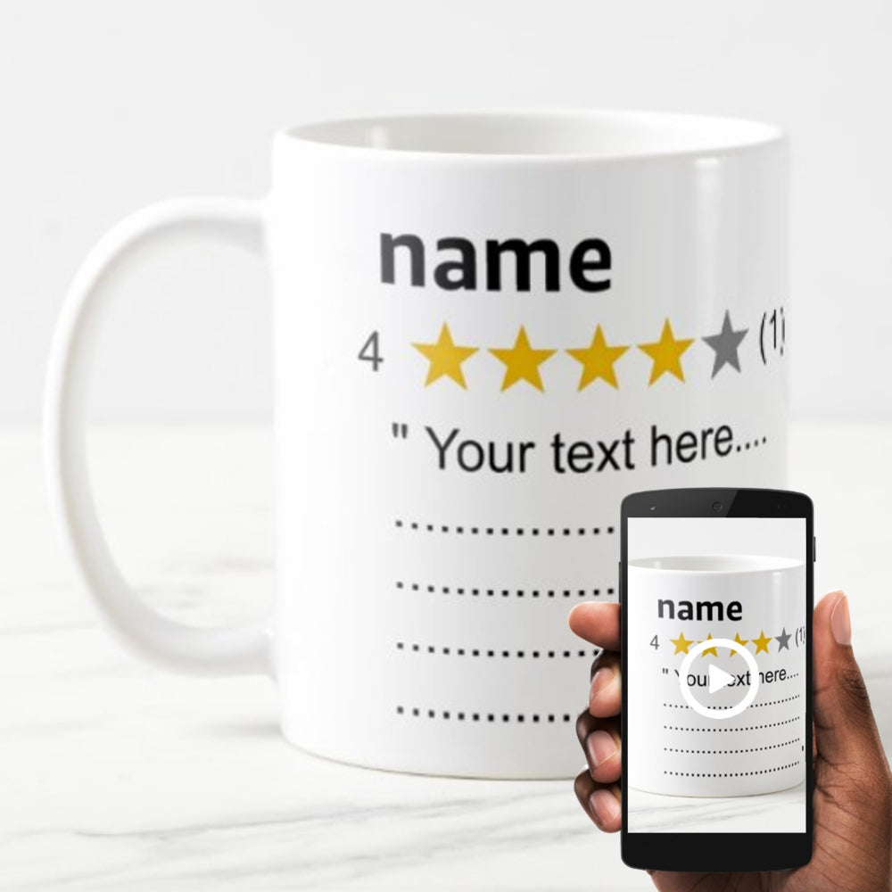 Novelty Review Personalised Mug